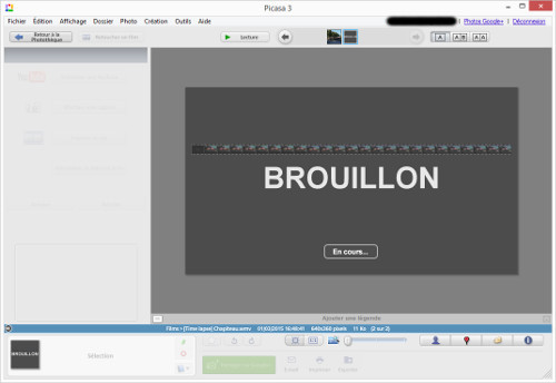 Picasa-brouillon-video