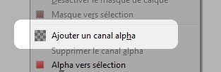 ajouter canal alpha